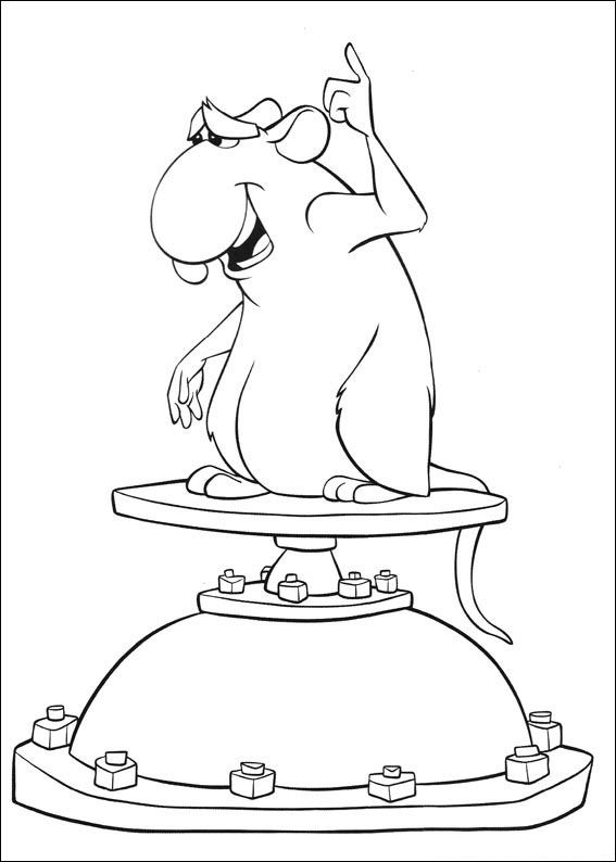 Plansa de colorat cu Ratatouille 2 12
